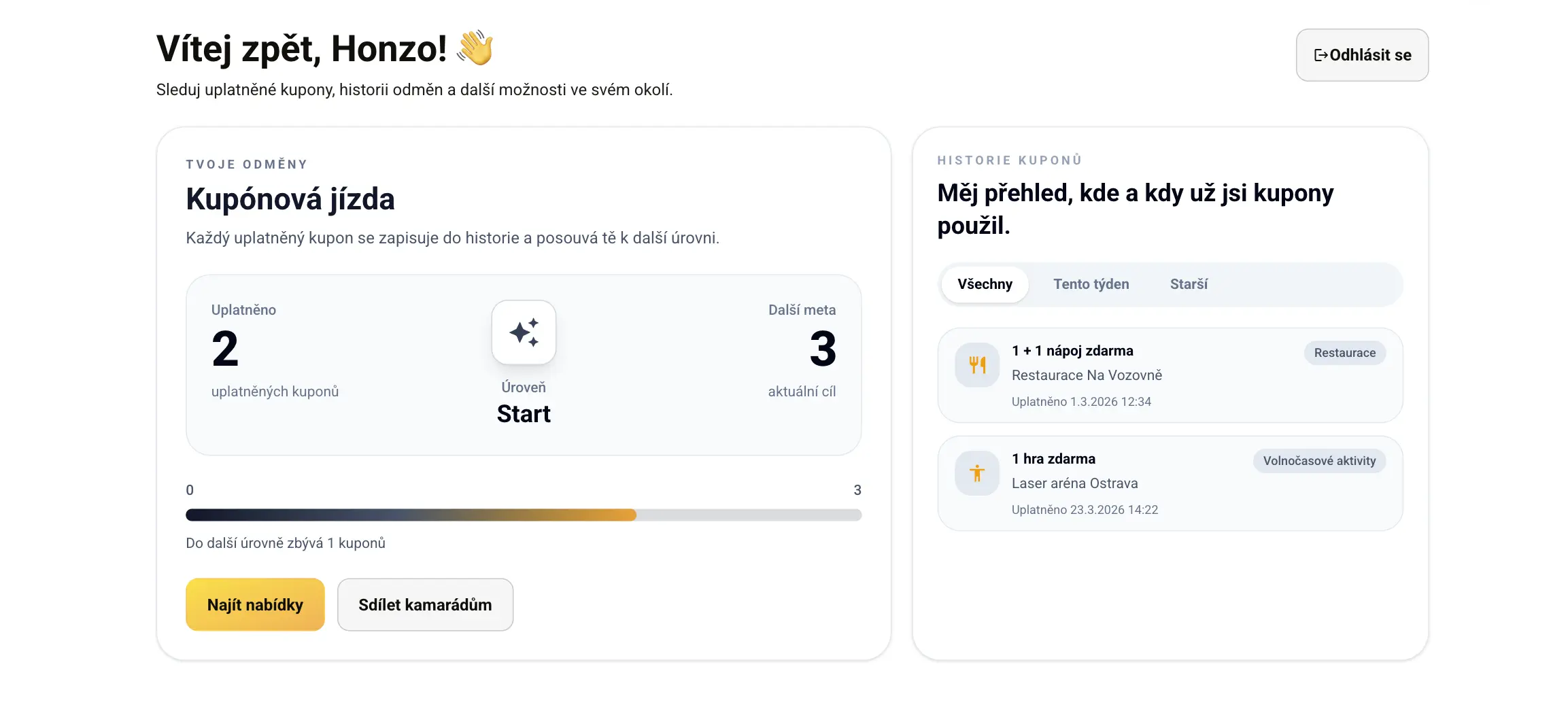 Sleduj, kolik jsi ušetřil
